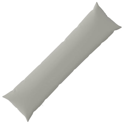 vidaXL Cushion with Pillow HEERLEN Grey 40 x 145 cm Polyester