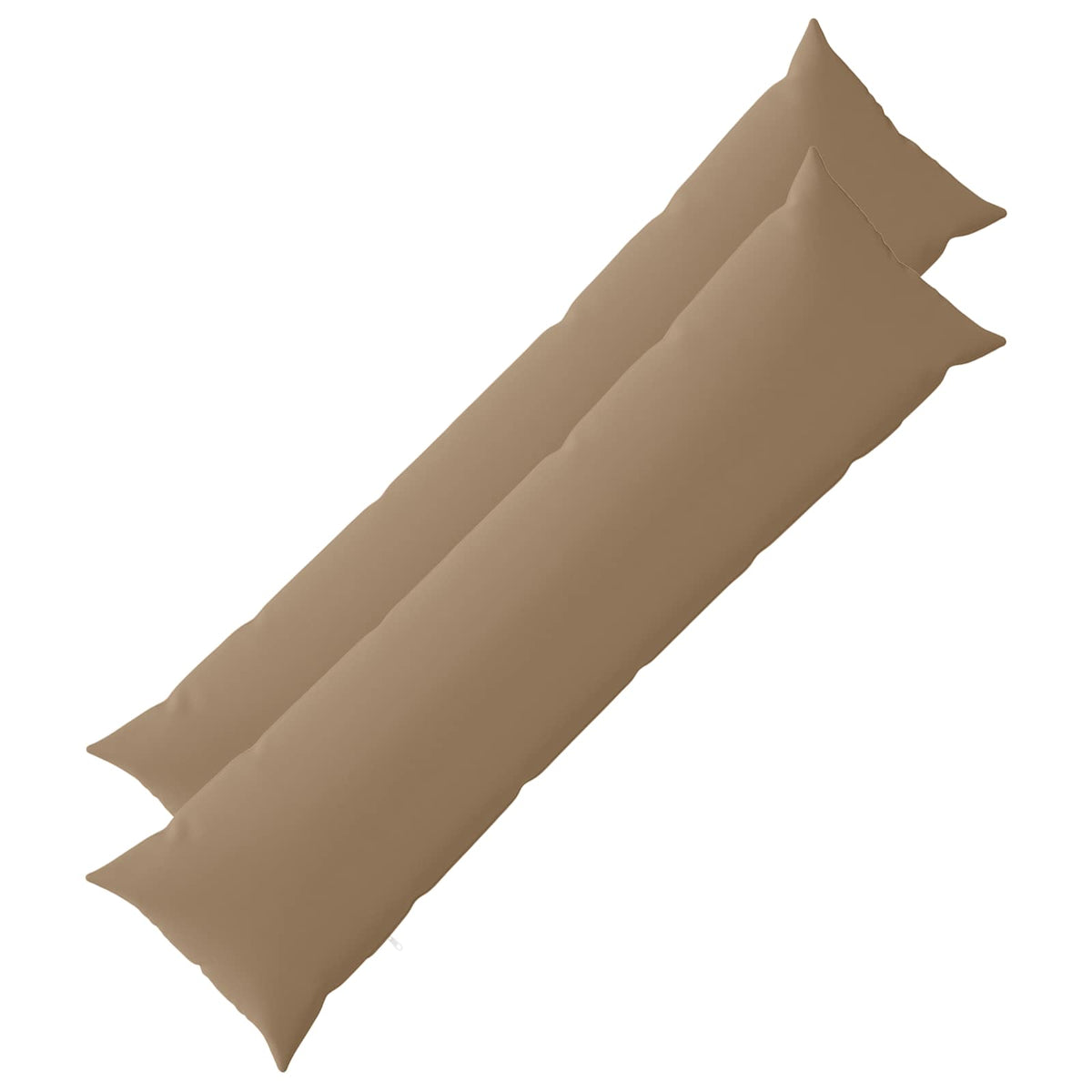 vidaXL Cushion with Pillow HEERLEN 2 pcs Taupe Polyester