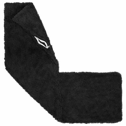 vidaXL Cushion with Pillow HEERLEN Black 40 x 145 cm PV Fleece