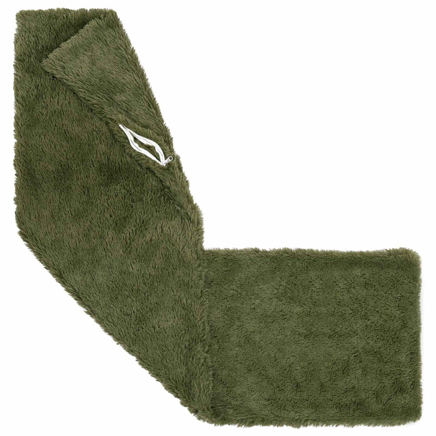 vidaXL Cushion with Pillow HEERLEN Green 40 x 145 cm PV Fleece