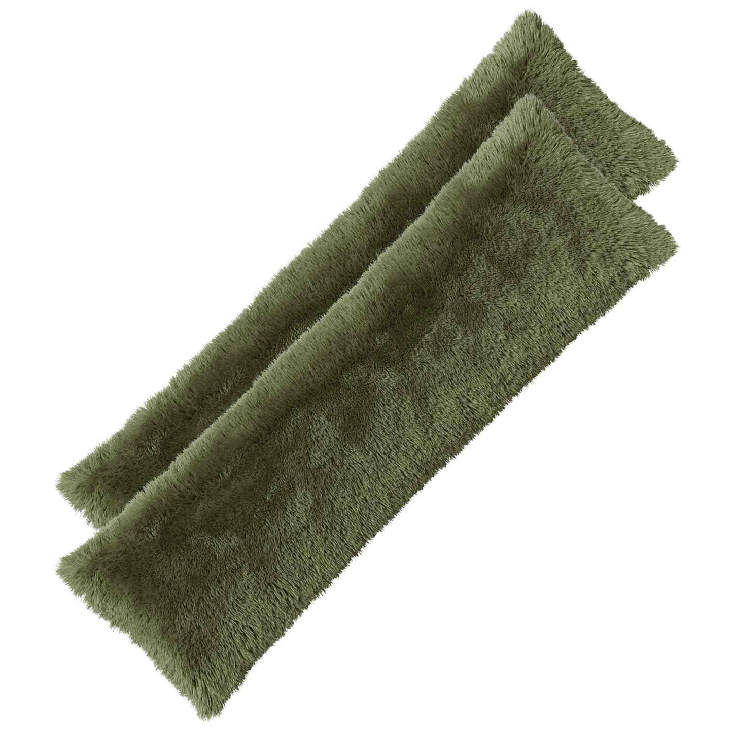 vidaXL Cushion with Pillow HEERLEN Green 40 x 145 cm PV Fleece