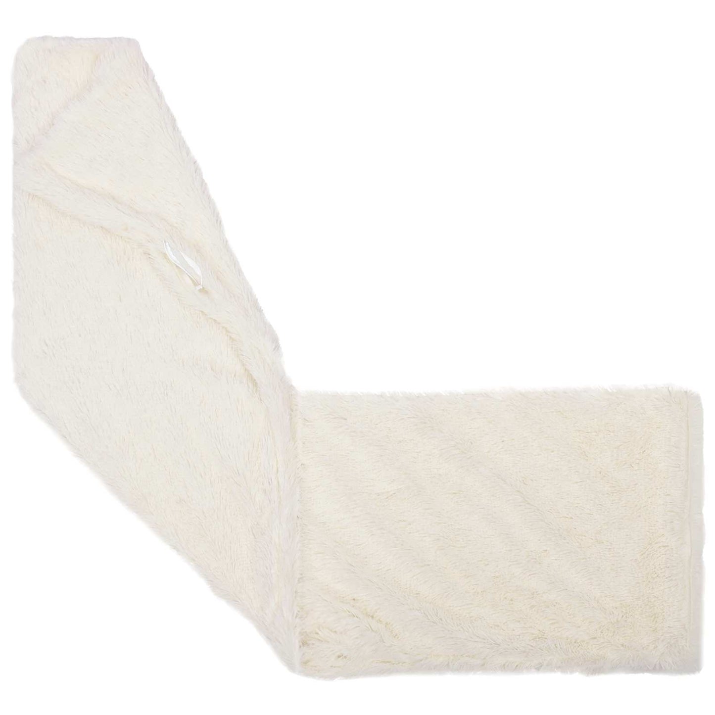 vidaXL Cushion with Pillow HEERLEN White 40 x 145 cm PV Fleece