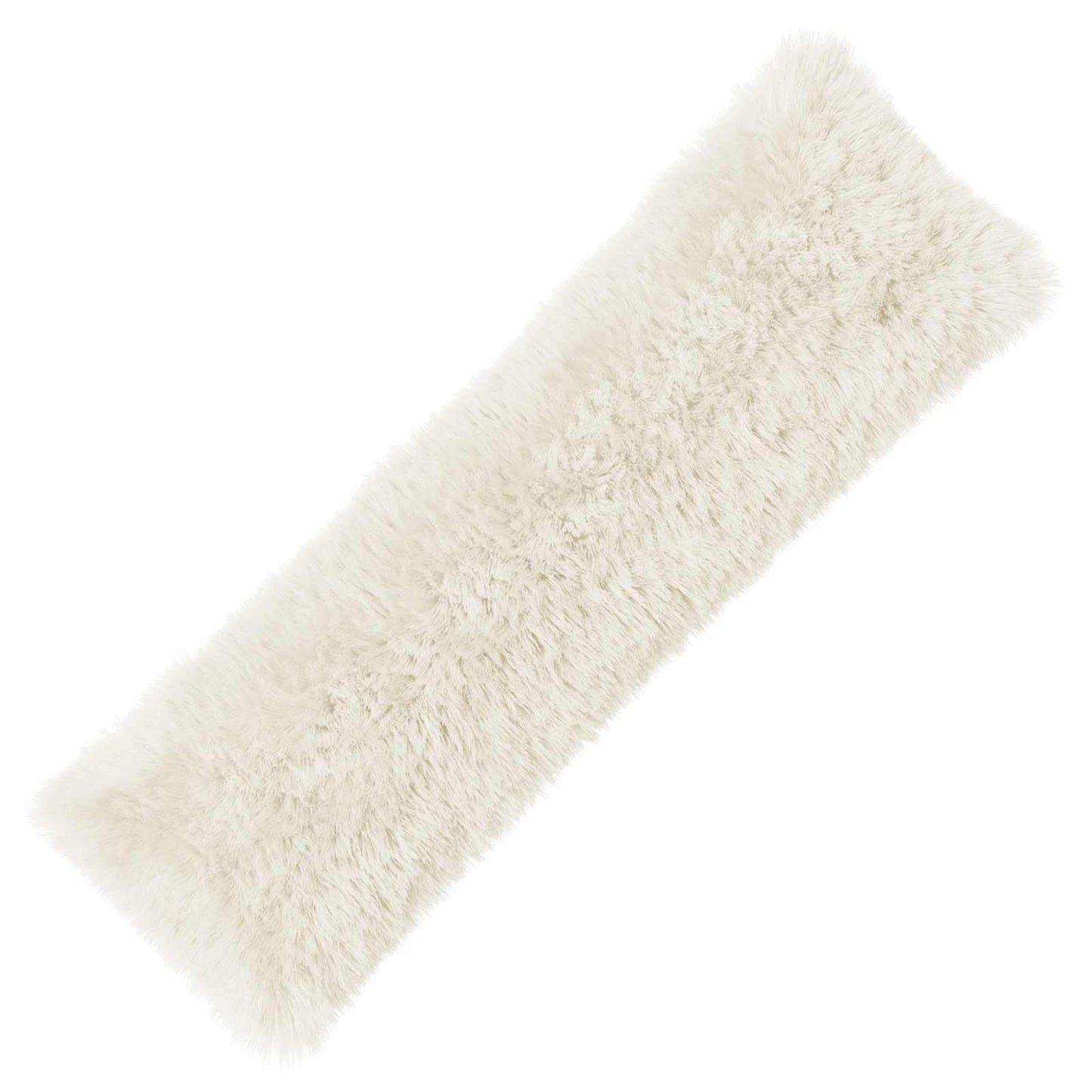 vidaXL Cushion with Pillow HEERLEN White 40 x 145 cm PV Fleece