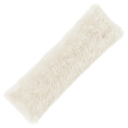 vidaXL Cushion with Pillow HEERLEN White 40 x 145 cm PV Fleece