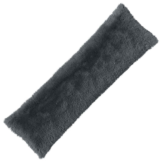 vidaXL Cushion with Pillow HEERLEN Anthracite 40 x 145 cm PV Fleece