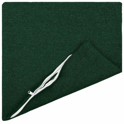 vidaXL Cushion with Pillow HEERLEN 12 pcs Dark Green Fabric