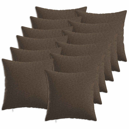 vidaXL Cushion with Pillow HEERLEN 12 pcs Taupe Fabric