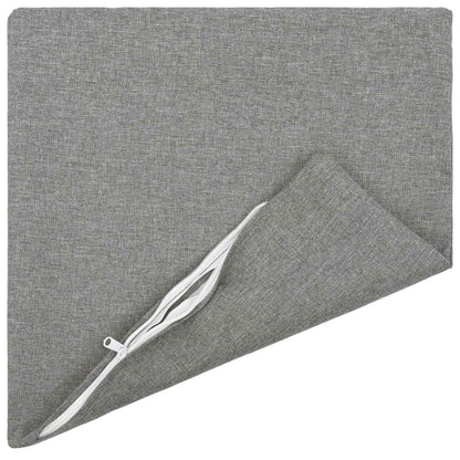 vidaXL Cushion with Pillow HEERLEN 6 pcs Cloud Grey Fabric