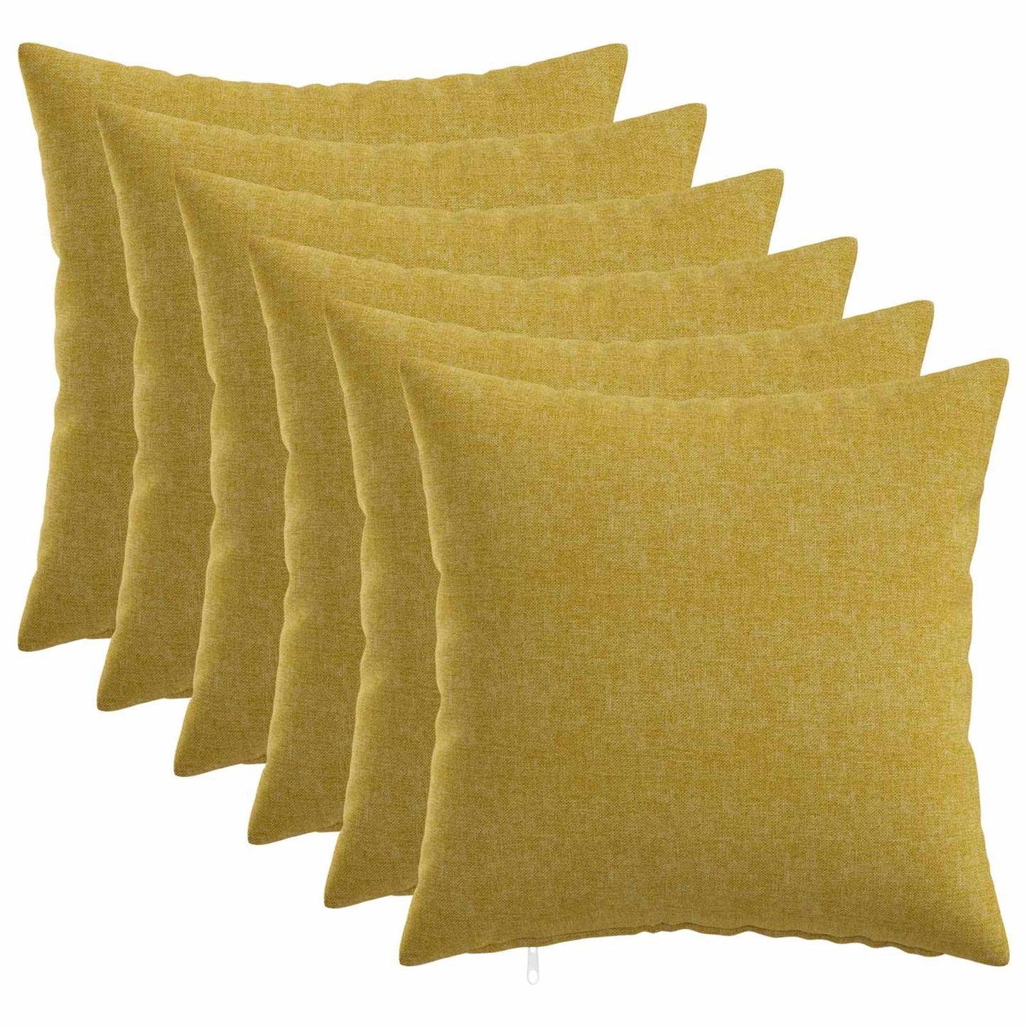 vidaXL Cushion with Pillow HEERLEN 6 pcs Light Green Fabric