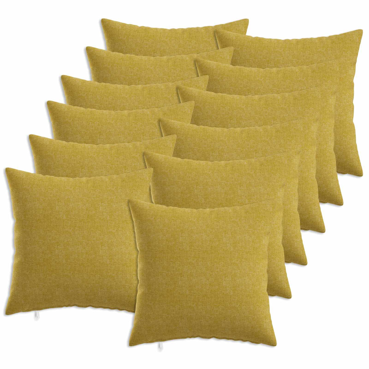vidaXL Cushion with Pillow HEERLEN 12 pcs Light Green Fabric
