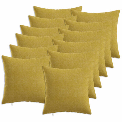 vidaXL Cushion with Pillow HEERLEN 12 pcs Light Green Fabric