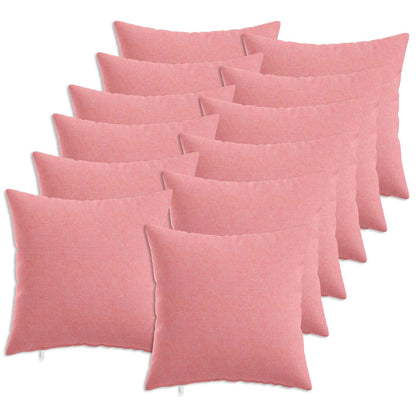 vidaXL Cushion with Pillow HEERLEN 12 pcs Pink Fabric