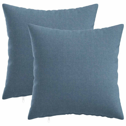 vidaXL Cushion with Pillow HEERLEN 2 pcs Jeans Blue Fabric