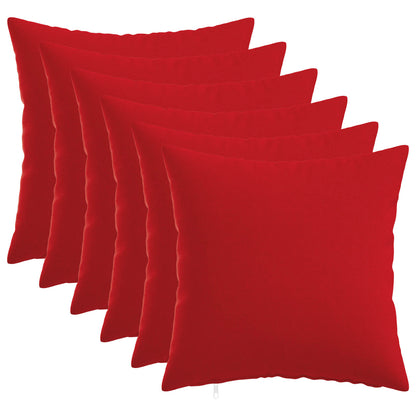 vidaXL Cushion with Pillow HEERLEN 6 pcs Red Fabric