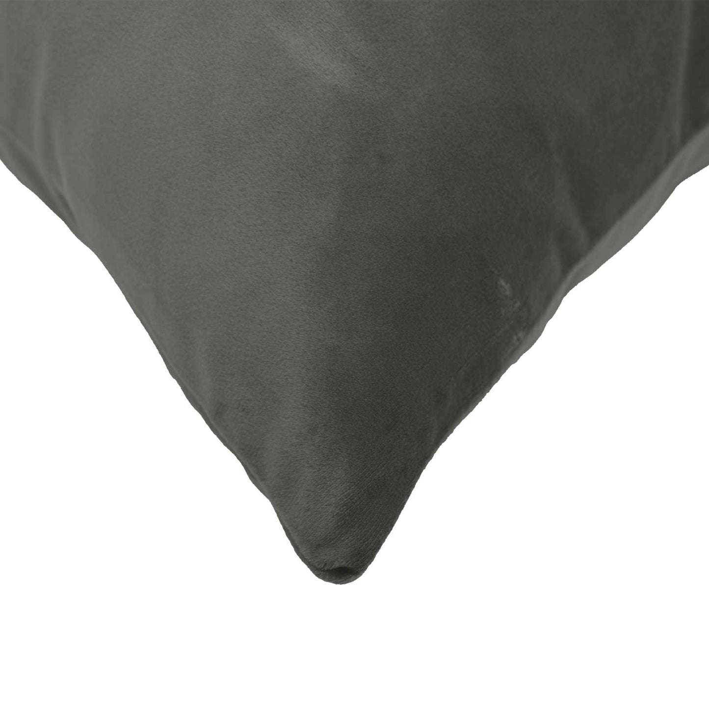 vidaXL Cushion with Pillow HEERLEN 12 pcs Dark Grey Velvet