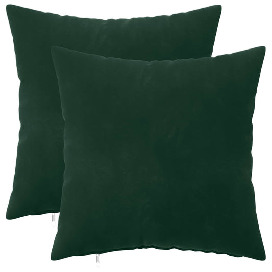 vidaXL Cushion with Pillow HEERLEN 2 pcs Dark Green Velvet