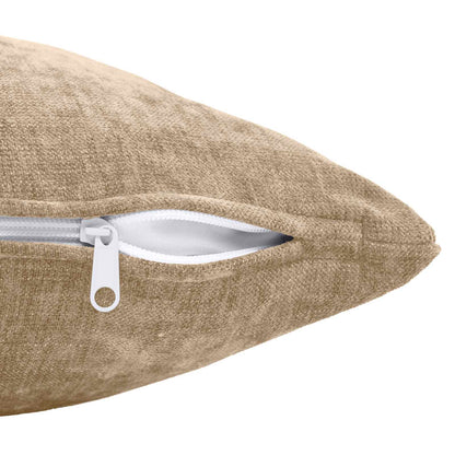 vidaXL Throw Pillow 12 pcs HEERLEN Taupe 45 x 45 cm Chenille Fabric