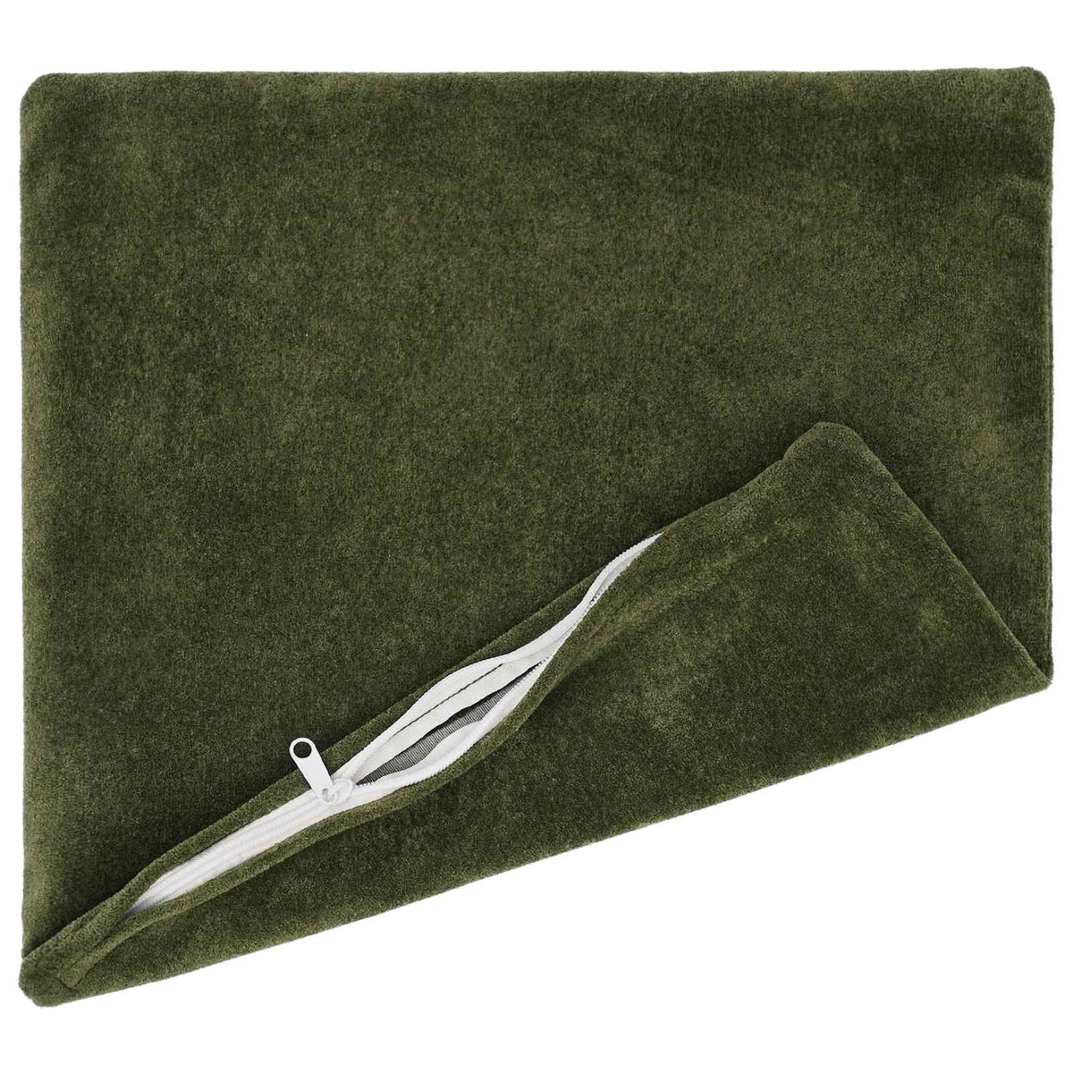 vidaXL Cushion with Pillow HEERLEN 2 pcs Green Microfiber Fleece