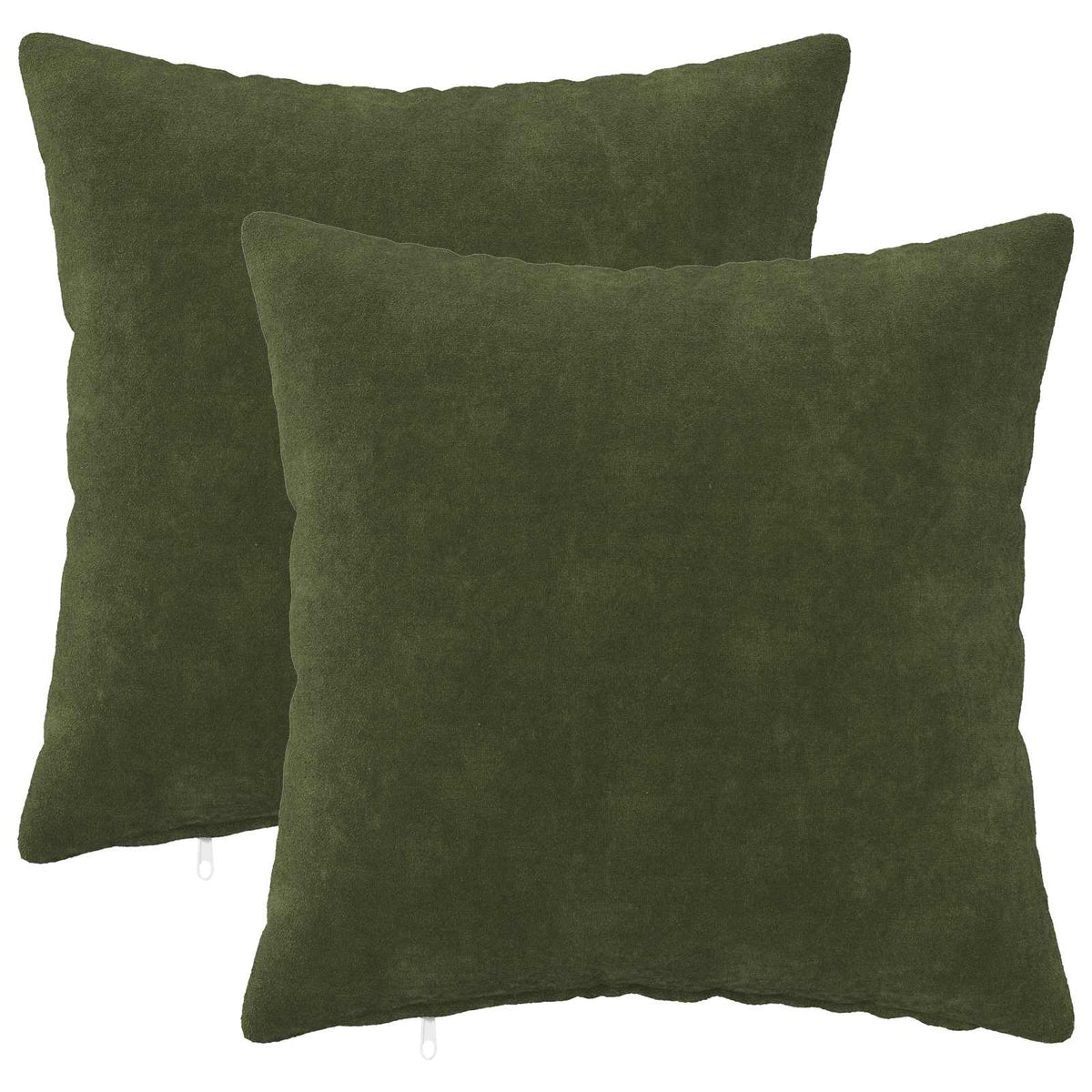 vidaXL Cushion with Pillow HEERLEN 2 pcs Green Microfiber Fleece