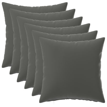 vidaXL Cushion with Pillow HEERLEN 6 pcs Anthracite Polyester