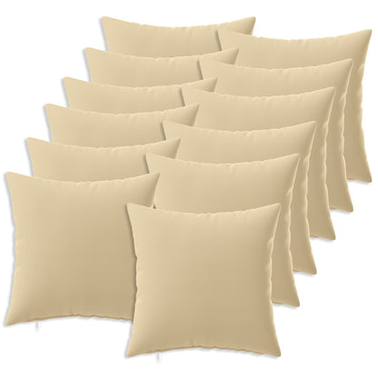 vidaXL Cushion with Pillow HEERLEN 12 pcs Beige Polyester