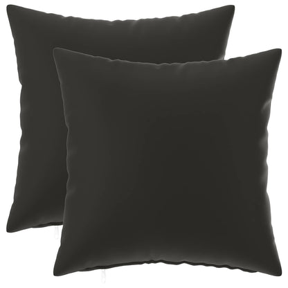 vidaXL Cushion with Pillow HEERLEN 2 pcs Black Polyester