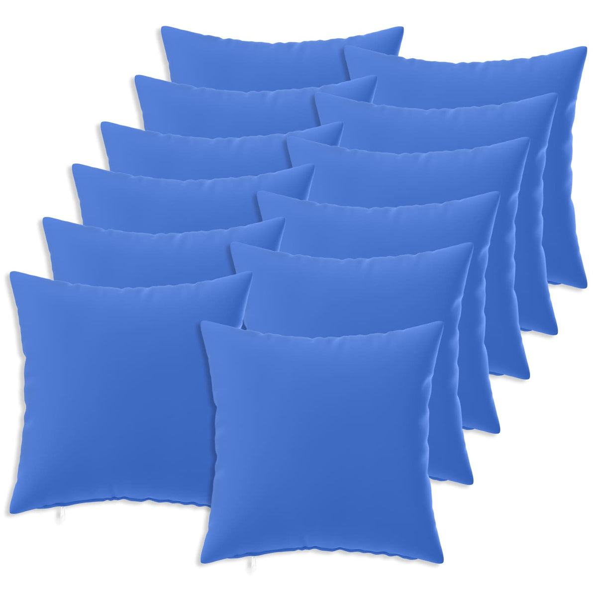 vidaXL Cushion with Pillow HEERLEN 12 pcs Royal Blue Polyester