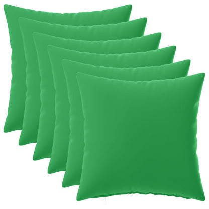 vidaXL Cushion with Pillow HEERLEN 6 pcs Green Polyester