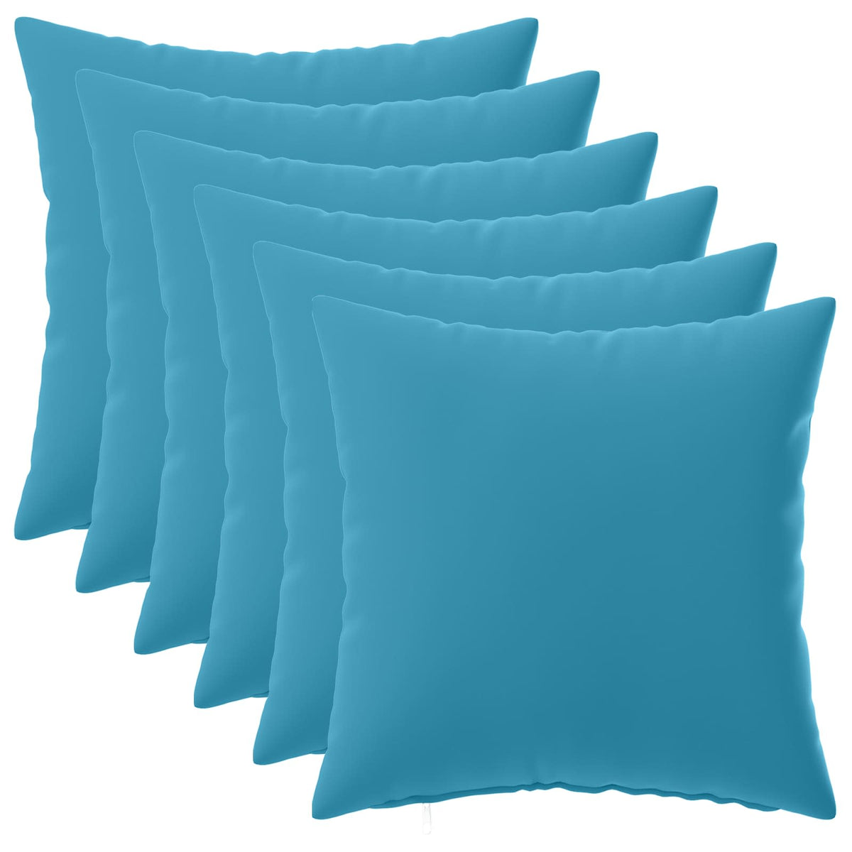 vidaXL Cushion with Pillow HEERLEN 6 pcs Light Blue Polyester