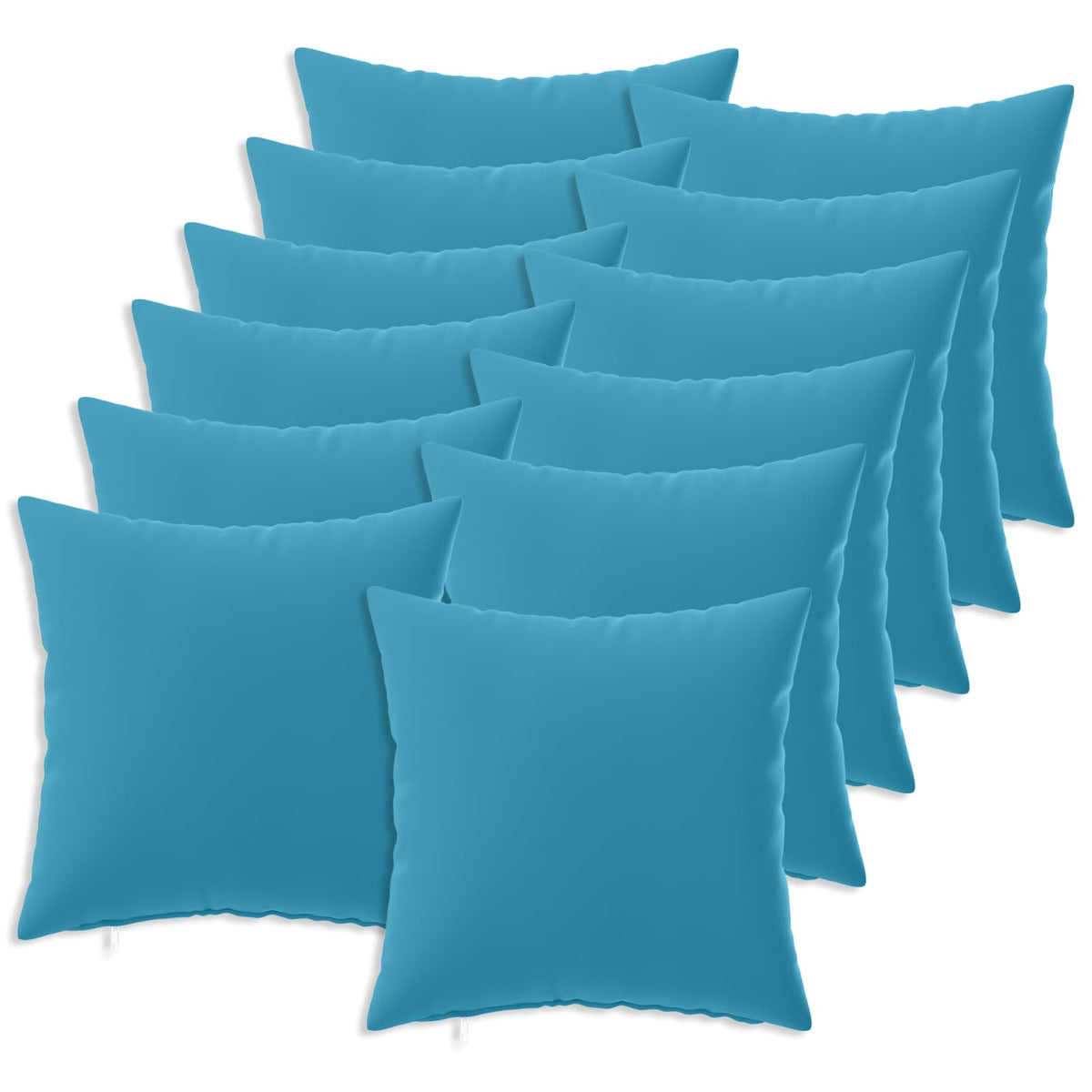 vidaXL Cushion with Pillow HEERLEN 12 pcs Light Blue Polyester