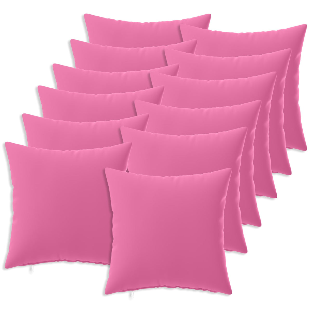 vidaXL Cushion with Pillow HEERLEN 12 pcs Pink Polyester