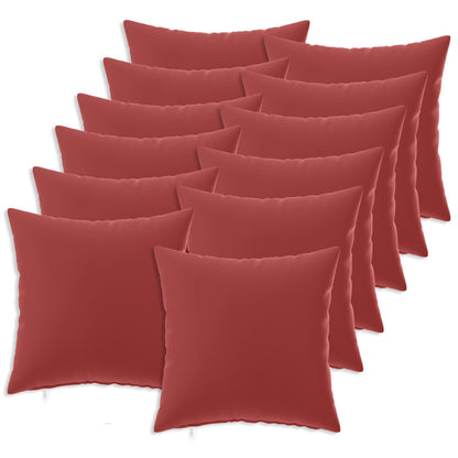 vidaXL Cushion with Pillow HEERLEN 12 pcs Wine Red Polyester