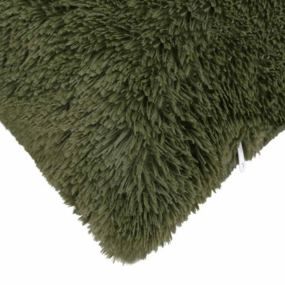 vidaXL Cushion with Pillow HEERLEN 6 pcs Green PV Fleece