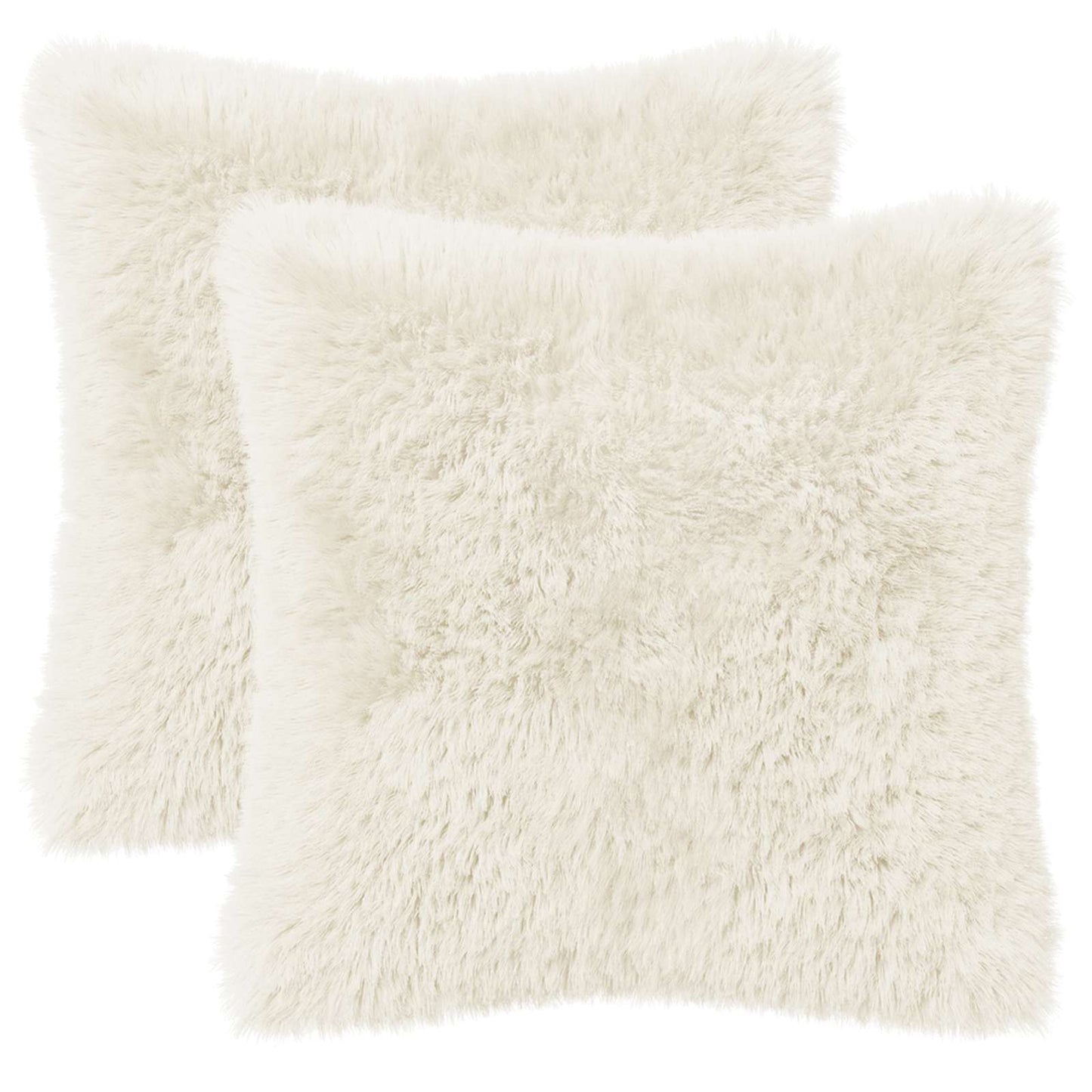 vidaXL Cushion with Pillow HEERLEN 12 pcs White PV Fleece