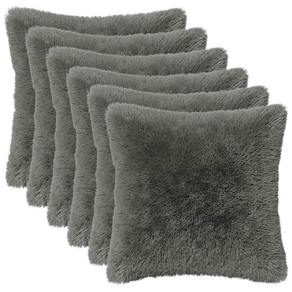 vidaXL Cushion with Pillow HEERLEN 6 pcs Light Green PV Fleece