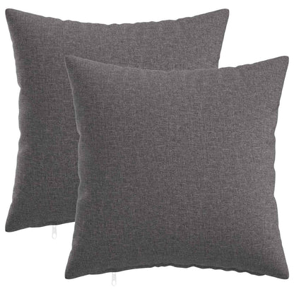 vidaXL Cushion with Pillow HEERLEN 2 pcs Light Grey Fabric