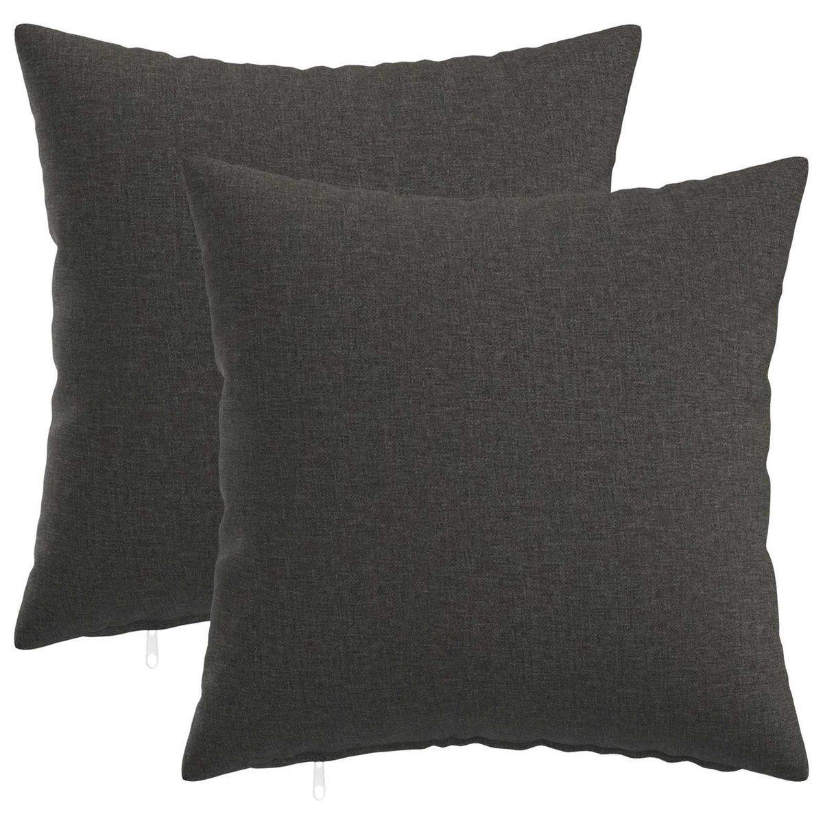 vidaXL Cushion with Pillow HEERLEN 2 pcs Dark Grey Fabric