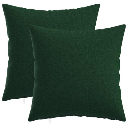 vidaXL Cushion with Pillow HEERLEN 2 pcs Dark Green Fabric