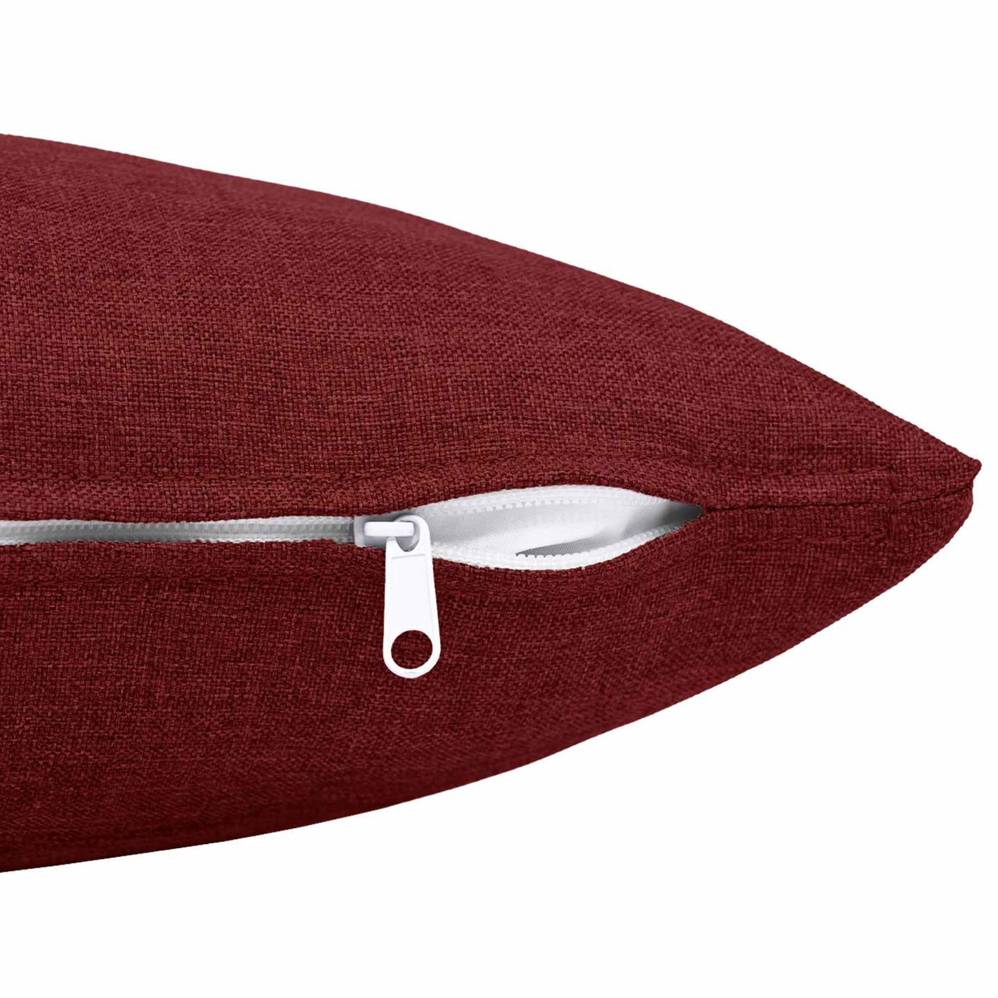 vidaXL Cushion with Pillow HEERLEN 2 pcs Wine Red Fabric