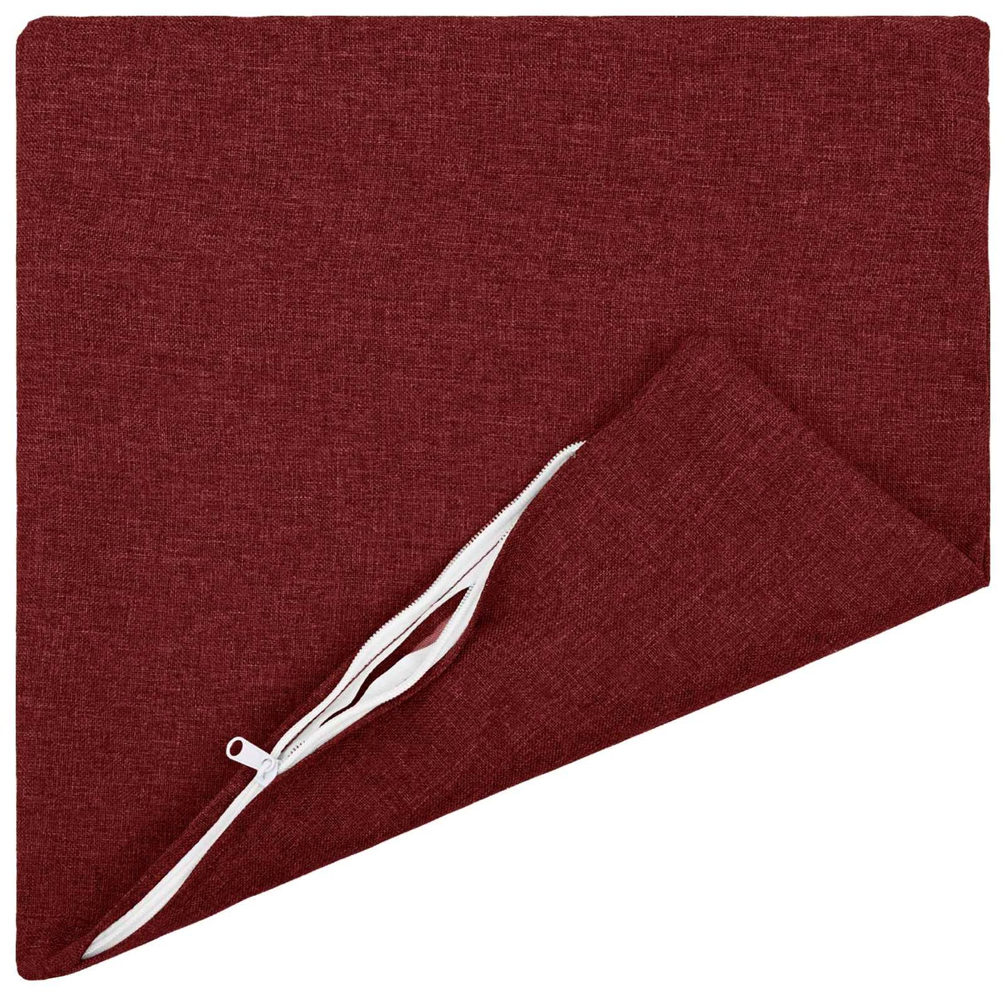 vidaXL Cushion with Pillow HEERLEN 2 pcs Wine Red Fabric