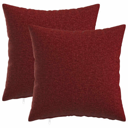 vidaXL Cushion with Pillow HEERLEN 2 pcs Wine Red Fabric