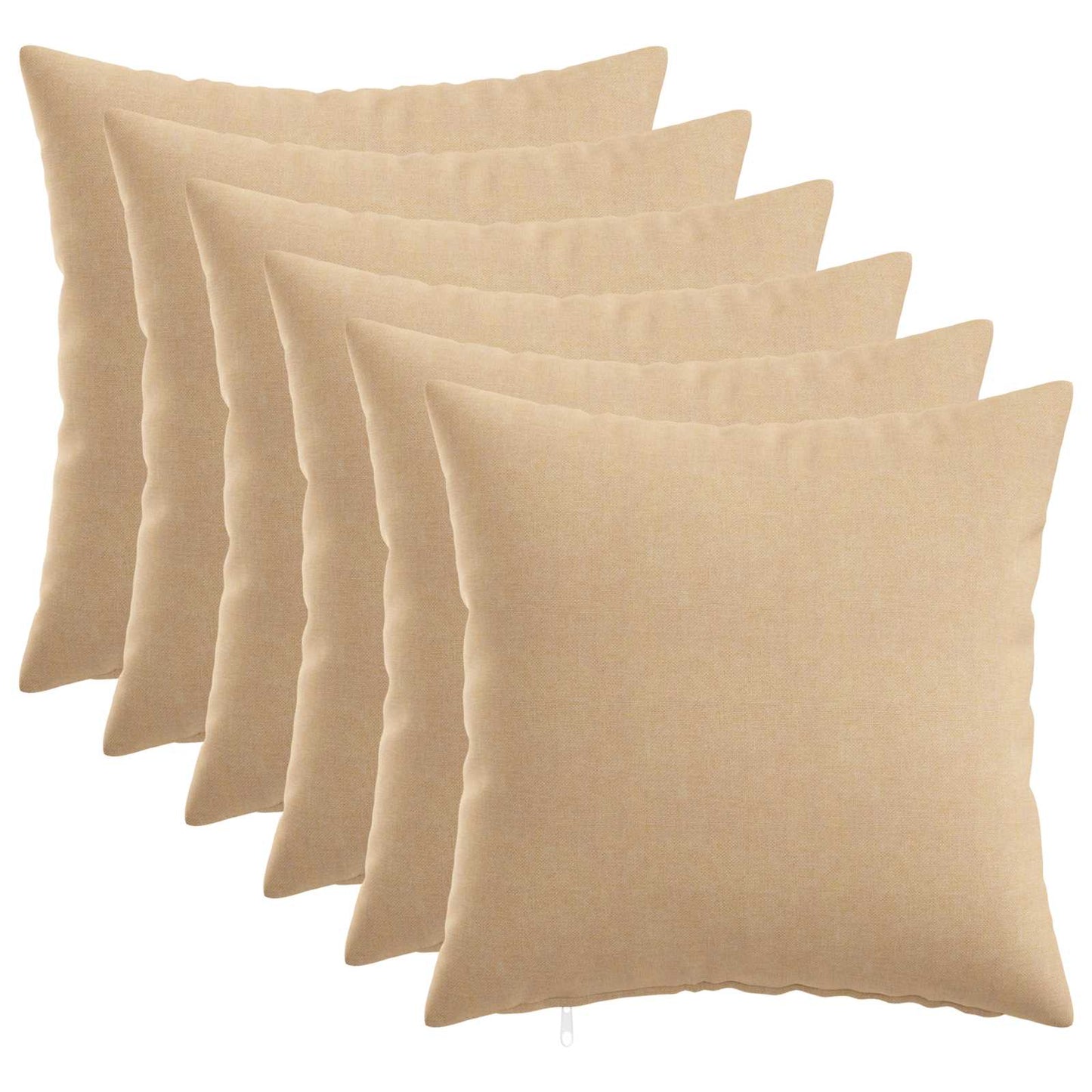 vidaXL Cushion with Pillow HEERLEN 6 pcs Cream Fabric