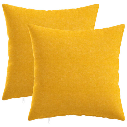 vidaXL Cushion with Pillow HEERLEN 2 pcs Light Yellow Fabric