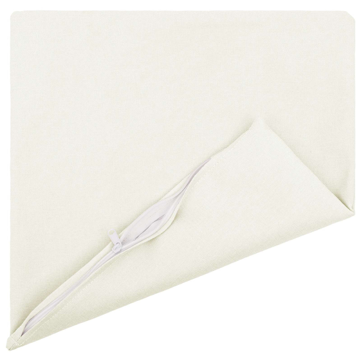 vidaXL Cushion with Pillow HEERLEN 2 pcs White Fabric