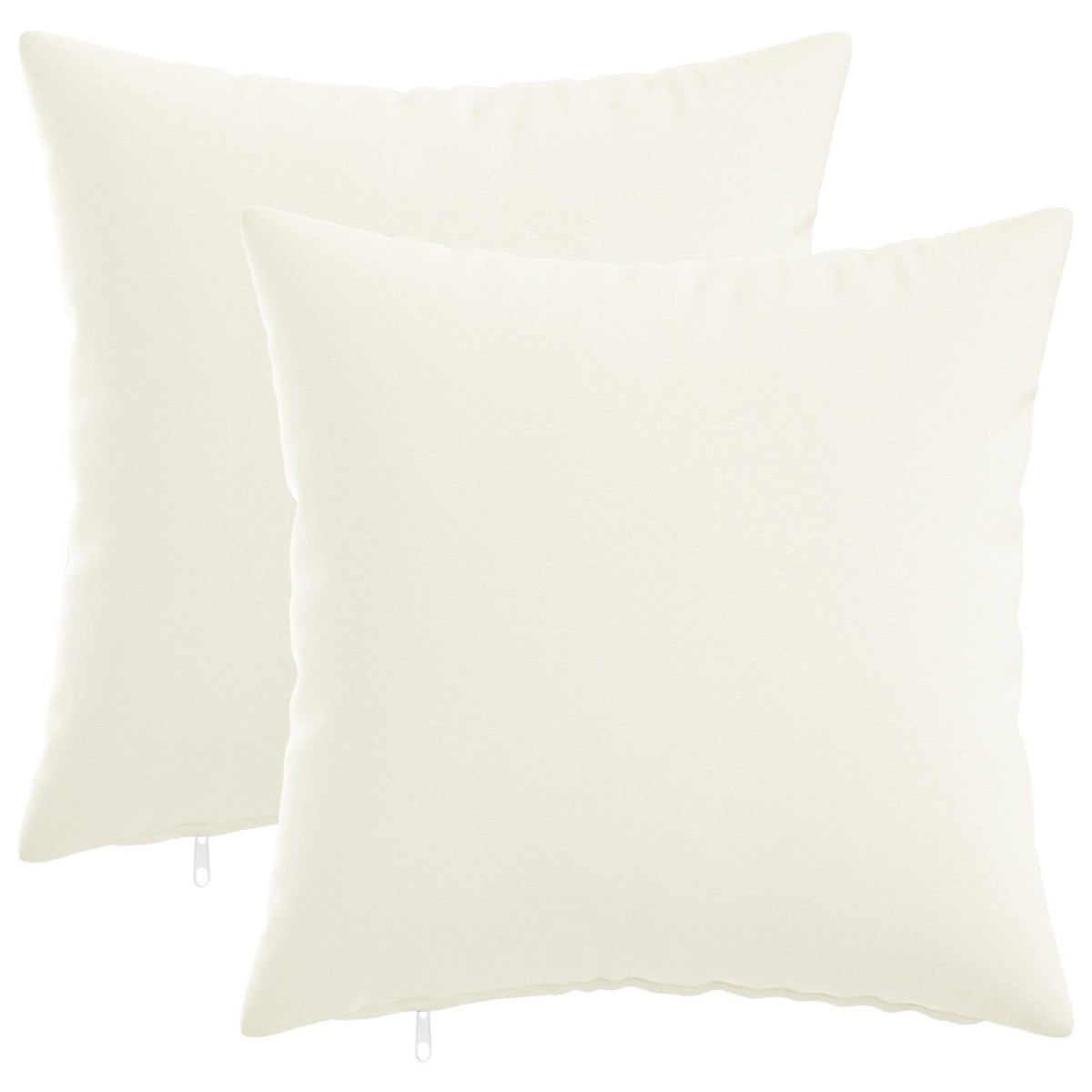 vidaXL Cushion with Pillow HEERLEN 2 pcs White Fabric