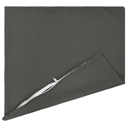 vidaXL Cushion with Pillow HEERLEN 12 pcs Anthracite Polyester