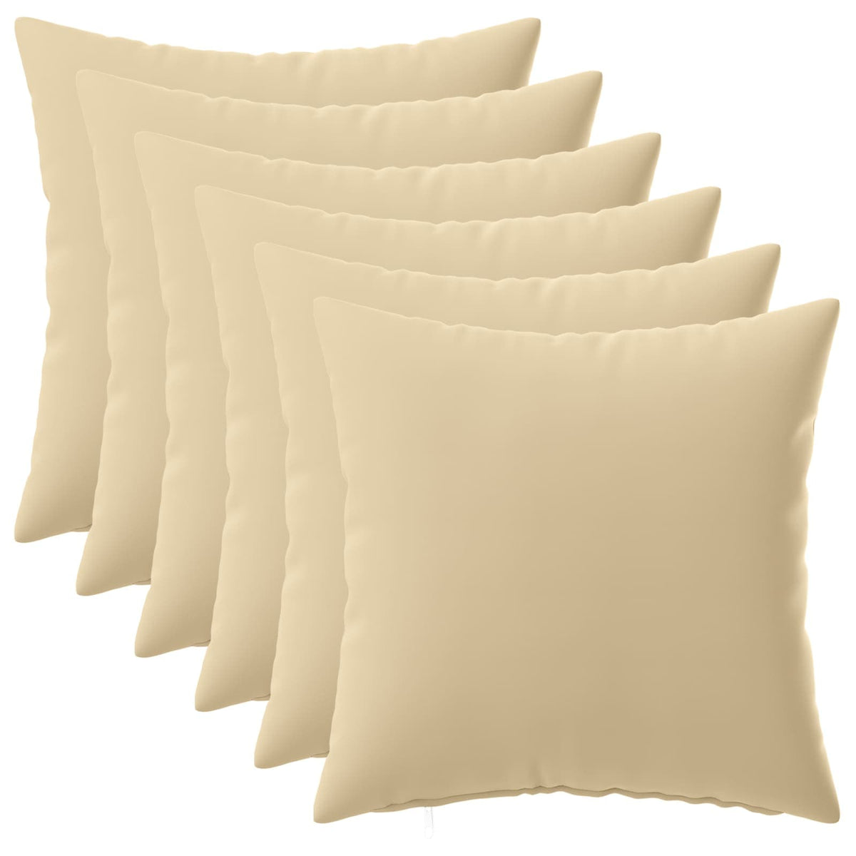vidaXL Cushion with Pillow HEERLEN 6 pcs Beige Polyester