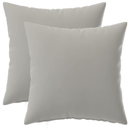 vidaXL Cushion with Pillow HEERLEN 2 pcs Grey Polyester