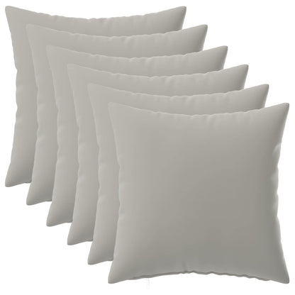 vidaXL Cushion with Pillow HEERLEN 6 pcs Grey Polyester
