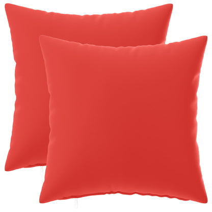 vidaXL Cushion with Pillow HEERLEN 2 pcs Red Polyester
